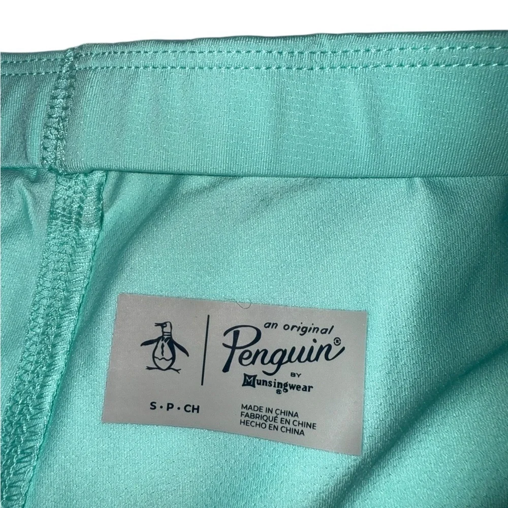 An Original Penguin By Munsingwear Womens Biker Aqua Blue Shorts Small - Picture 6 of 7
